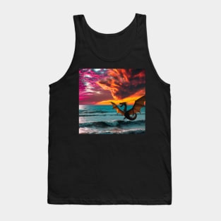 Dragon over the ocean Tank Top